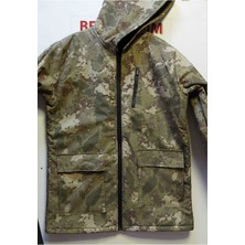 Beyzdenim Su Geçirmez (Mebranlı) K Kuvvetleri Kamuflaj Desen Avcı ve Yürüyüş Montu