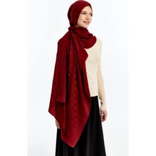 Valentino Orlandi Alia Serisi Monogram Şal - 06245 Açık Bordo