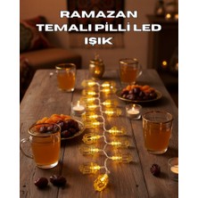 Zero Land Drnds Ramazan Işıkları Pilli Altın Fener Tasarımlı Dekoratif LED Aydınlatma