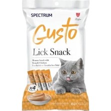 Ashwork Spectrum Gusto 1 Adet 4X15 gr Ton Balıklı ve Tavuklu Sıvı Kedi Ödül Maması Premium Kalite