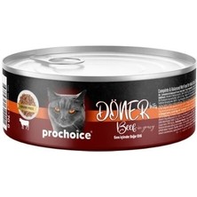 Üreticiniz Ashwork Prochoice Döner Bites Sos Içinde Sığır Etli Yetişkin Konserve Kedi Maması 70 gr 1 Ad