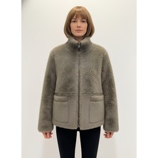 Paolo Framinco PF-028 Kuzu Derisi Verde Kürk Deri Ceket