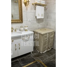 UltraMint Dayanıklı ve Şık Kahve Renkli Çamaşır Makinesi Örtüsü