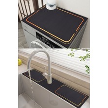 UltraMint Çamaşır Makinesi ve Lavabo Koruma Matı Seti, Pratik ve Güvenli Kullanım
