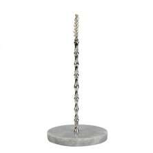 UltraMint Gri Mermer Gingko Figürlü Modern Havluluk, Şık ve Zarif Tasarım