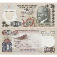 Banknoting 6. Emisyon 100 Lira J43 Çilaltı.