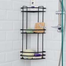 UltraMint Pratik ve Şık 3 Katlı Lamalı Duş Rafı, Alan Tasarrufu ve Düzen Sağlar