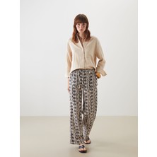 Lc Waikiki Yeni Sezon Beli Lastikli Desenli Müslin Kadın Pantolon