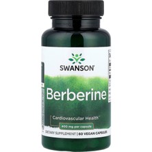 Swanson Berberine 400MG - 60 Vegan Capsules Usa Menşei Cardiovascularhealth*