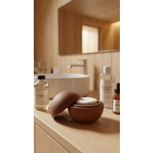 UltraMint Yumuşak ve Şık Yuvarlak Kapaklı Pamukluk, Koyu Kahve Renk Seçeneği