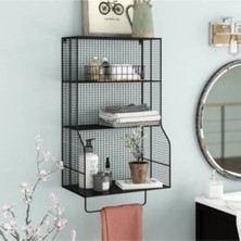 UltraMint Modern Metal Duvar Rafı, Banyo ve Mutfak Için Şık Saklama Çözümü
