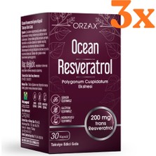 Ocean Resveratrol 200 Mg 30 Kapsül - 3 Adet (90 Kapsül)
