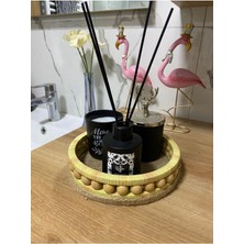 UltraMint Şık Ahşap Banyo Sepeti, 20 cm Çap, Fonksiyonel ve Doğal Tasarım