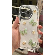 Coolacs Oppo A5 Pro Uyumlu Kılıf Kamera Korumalı Kelebek ve Çiçek Kabartmalı Desenli Kapak