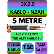 Avarson Öznur 3X2,5 N2XH (Alev Iletmez) Yer Altı Kablosu Metre Seçenekli