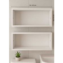 UltraMint Çiftli Banyo Düzenleyici Dolap Seti, Pratik ve Şık Saklama Çözümü