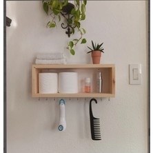 UltraMint Pratik Klozet Arkası Düzenleyici, Şık Tuvalet Rafı, Hızlı Kurulum