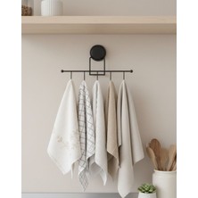 UltraMint Pratik Siyah 5'li Manyetik Askı Seti, Güçlü ve Dayanıklı Yapışkanlar