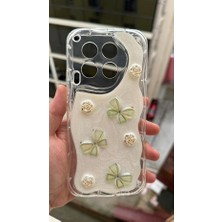 Coolacs Tecno Camon 30 Uyumlu Kılıf Kamera Korumalı Kelebek ve Çiçek Kabartmalı Desenli Kapak