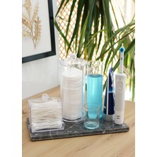 UltraMint Doğal Mermer Çok Amaçlı Banyo Organizer 27X13 cm Siyah