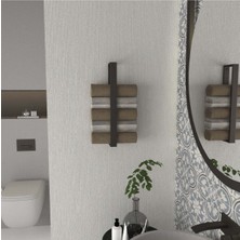 UltraMint Şık Metal Dikey Havlu Askısı ve Rafı, Modern Dekoratif Tasarım
