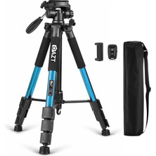 AZT Q111 6kg Kapasiteli Çantalı Profesyonel Mavi Tripod Canon Nikon Sony Fujifilm Olympus