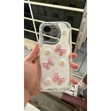 Coolacs Vivo Y35 / Y22S / Y22 Uyumlu Kılıf Kamera Korumalı Kelebek ve Çiçek Kabartmalı Desenli Kapak