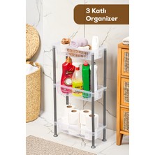 UltraMint 3 Katlı Çok Amaçlı Evye Altı Düzenleyici Organizer