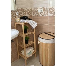 UltraMint Çok Katlı Ahşap Banyo ve Mutfak Düzenleyici Raf Seti