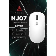 Ajazz NJ07 Kablosuz Ofis/oyuncu Mouse-3 Modlu Kullanm 12.800 DPI-300 Mah Batarya 67 Gram