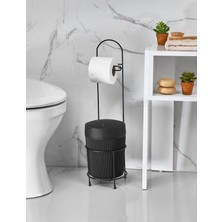 UltraMint Pratik ve Şık Tuvalet Kağıdı ve Çöp Kovası Seti, Banyo Dekoru