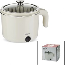 Veralya Elektrikli Çok Fonksiyonlu Pişirici Paslanmaz Çelik Tencere 800ML SCO-5063