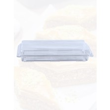 Yorulmaz Ambalaj 250 gr Kullan-At Plastik Baklava Kabı – Şeffaf, Sızdırmaz, Tatlı Taşıma ve Paket Servise Uygun (12’li Paket)