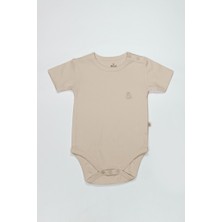 NW NessiWorld Organik Natural Basic Style Yarım Kol Body BS17103 Bej