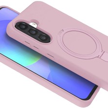AyrStore Newface Galaxy A36 Magsafe Standlı Kapak - Açık Pembe