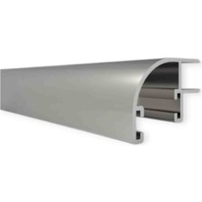 Mücevher Yapı Cam Balkon Alüminyum Fitil 90 Derece (Köşe Dönüş)Eloksal Renk (Orjinal Alüminyum Rengi)