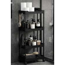 UltraMint Tekerlekli 4 Katlı Banyo ve Mutfak Çok Amaçlı Organizer