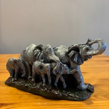 Atölye Sonart Fil Ailesi Dekoratif Biblo