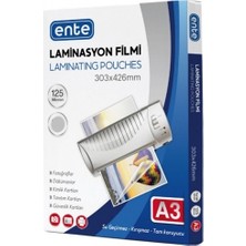 Noki Ente Laminasyon Film A3 125MIC - 20 Adet