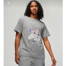 Nike Jordan M Air Stretch Ss Crew Gri Erkek T-Shirt DM1452-091