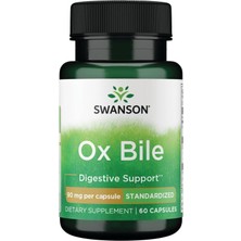 Swanson Ox Bile – Standardized 90 Mg – 60 Kapsül