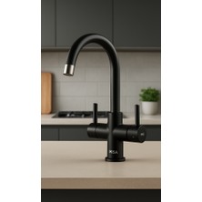 HDF Musluk Batarya Seti - Krom Kaplama Banyo ve Mutfak Bataryası Takımı - Paslanmaz Full Set