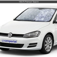 Camperial Oto Araç Araba Güneşliği Ön Cam Güneşliği Koruyucu Isı Yalıtımlı Metalize