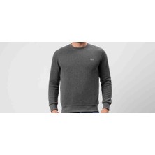 Lacoste Dar Slim Bisiklet Yaka Antrasit Sweatshirt
