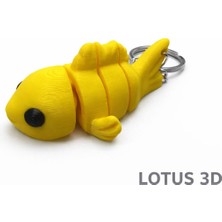 Lotus 3D Balık Anahtarlık