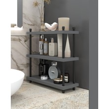 UltraMint Çok Amaçlı Makyaj ve Banyo Organizeri, 40 Cm, Antrasit