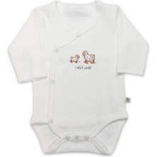 NW NessiWorld Curly Lamb Uzun Kol Kravuze Body 17111 Bej Mavi Ekru