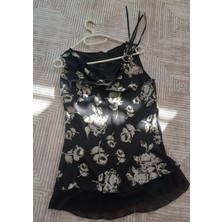 Fidan Bayan Askılı Şifon Tunik