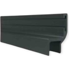 Mücevher Yapı Cam Balkon Alüminyum Fitil Kanat Fitili (Küçük H) Antrasit Gri Renk (Ölçünüzü Belirtiniz)