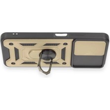 Karahanbey Newface Redmi Note 12 4g Kılıf Pars Lens Yüzüklü Silikon - Gold